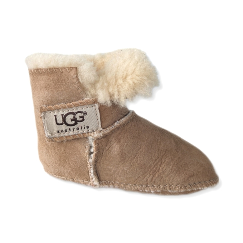 UGG Baby Unisex Erin Tan Suede Booties